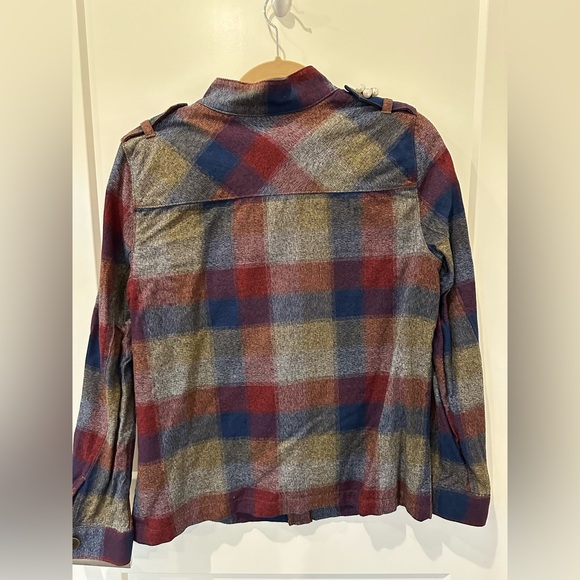 CABi Collage Plaid Zip Up Jacket #3555 size medium - Picture 5 of 5